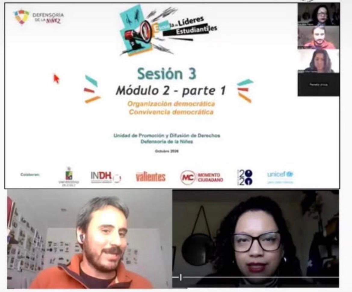 Líderes estudiantiles de todo Chile se forman con Momento Ciudadano y la Defensoría de la Niñez